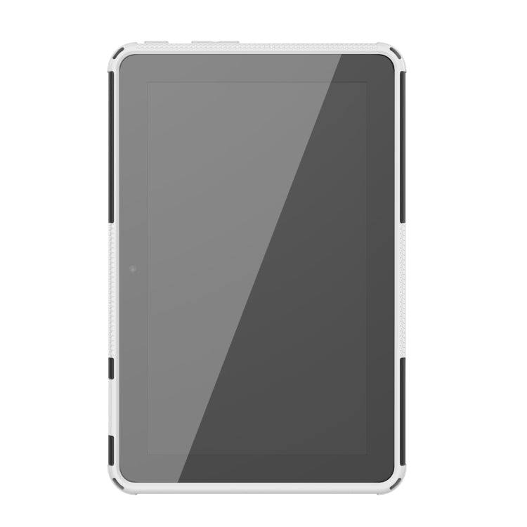 For Amazon Kindle Fire 7 2022 Tire Texture TPU + PC Tablet Case with Holder