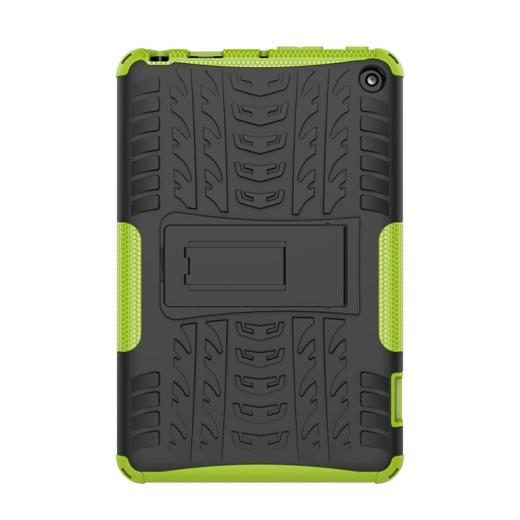 For Amazon Kindle Fire 7 2022 Tire Texture TPU + PC Tablet Case with Holder