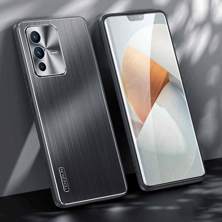 For vivo S12 Brushed Texture Shockproof Phone Case