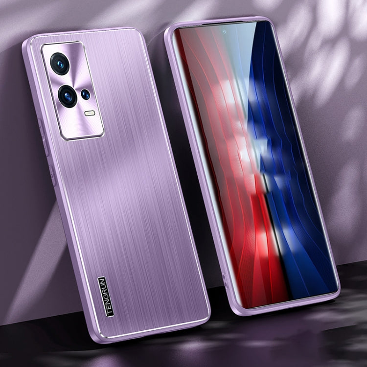 For vivo iQOO 8 Pro Brushed Texture Shockproof Phone Case