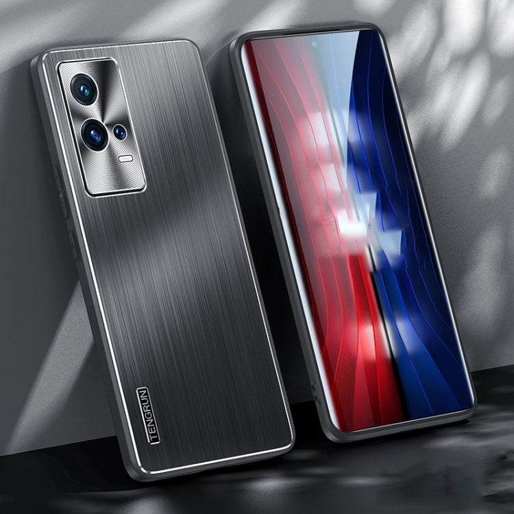 For vivo iQOO 8 Pro Brushed Texture Shockproof Phone Case