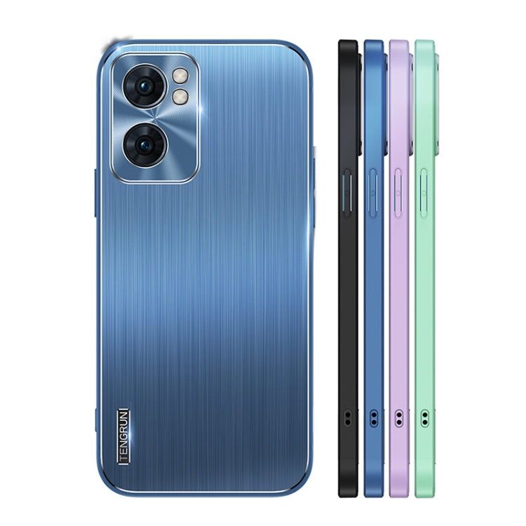 For OPPO Reno7 Brushed Texture Shockproof Phone Case