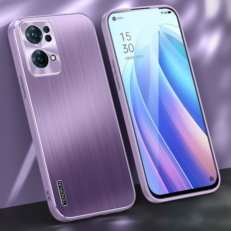 For OPPO Reno7 Pro 5G Brushed Texture Shockproof Phone Case