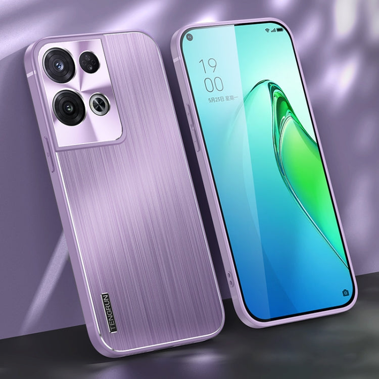 For OPPO Reno8 Pro Brushed Texture Shockproof Phone Case