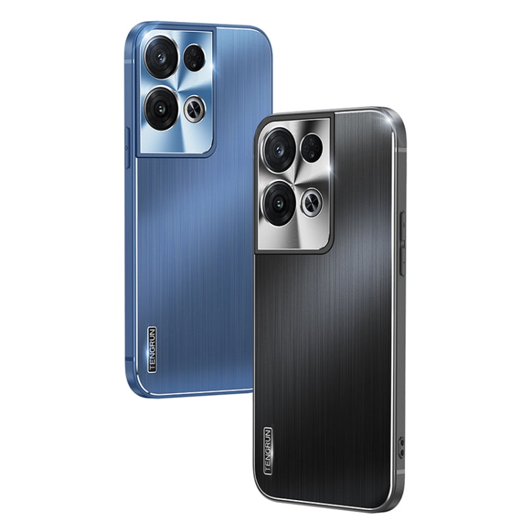 For OPPO Reno8 Pro+ Brushed Texture Shockproof Phone Case