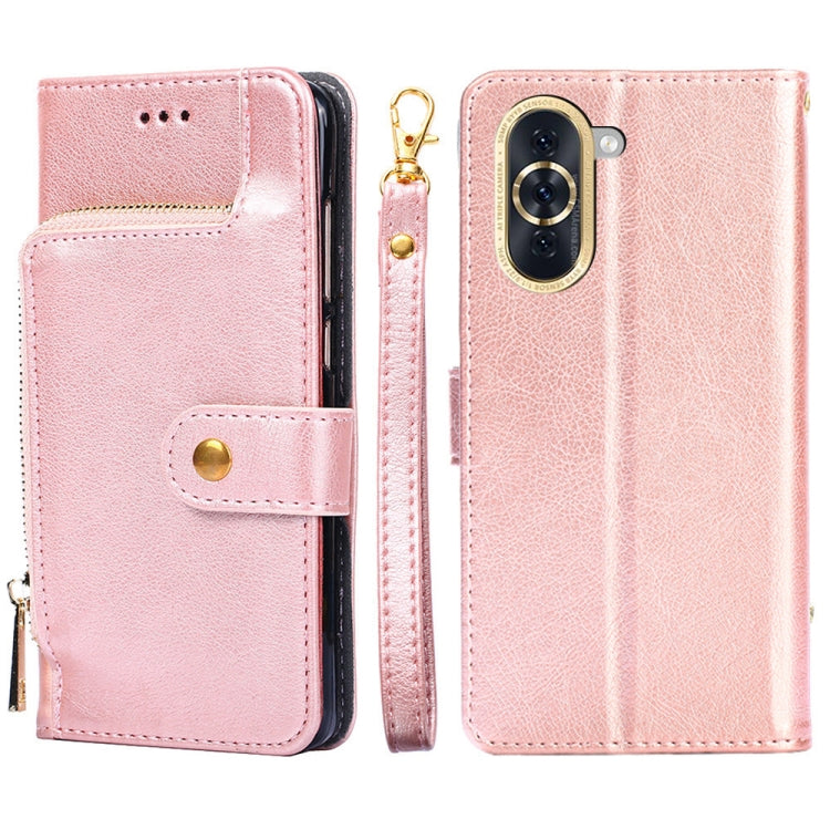 For Huawei nova 10 Zipper Bag Leather Phone Case