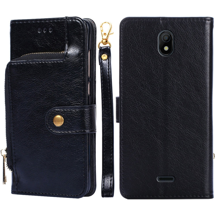 For Nokia C100 Zipper Bag Leather Phone Case