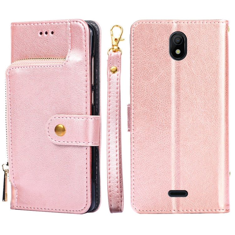 For Nokia C100 Zipper Bag Leather Phone Case
