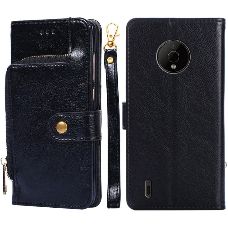 For Nokia C200 Zipper Bag Leather Phone Case