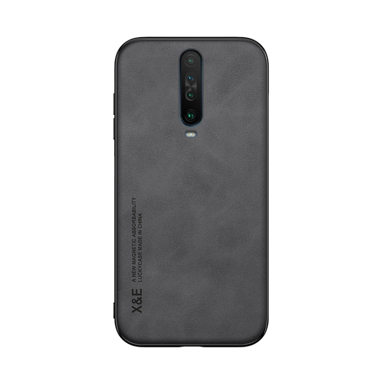 For Xiaomi Redmi K30 Skin Feel Magnetic Leather Back Phone Case