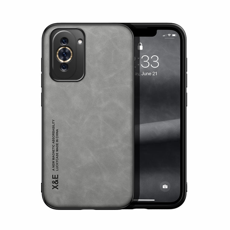 For Huawei Nova 10 Skin Feel Magnetic Leather Back Phone Case