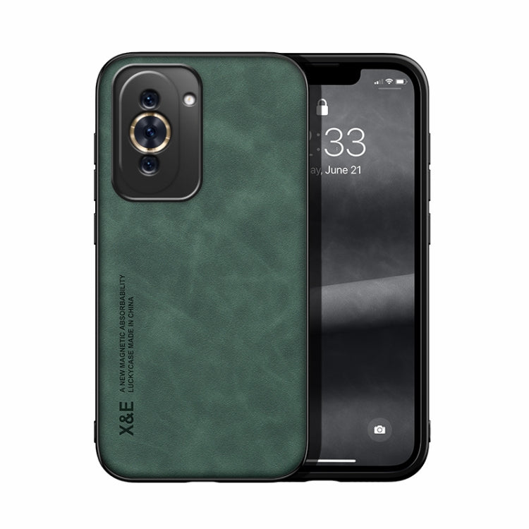 For Huawei Nova 10 Pro Skin Feel Magnetic Leather Back Phone Case