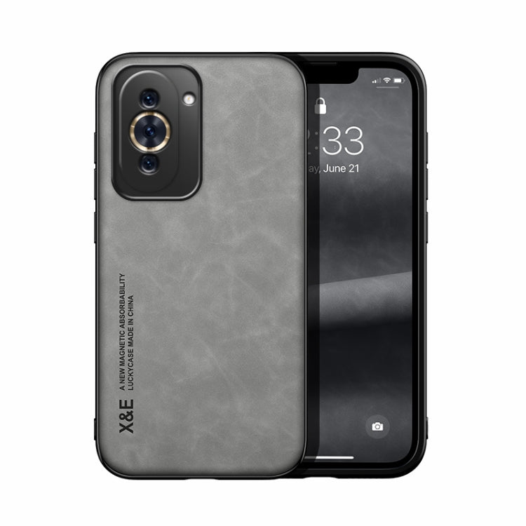For Huawei Nova 10 Pro Skin Feel Magnetic Leather Back Phone Case
