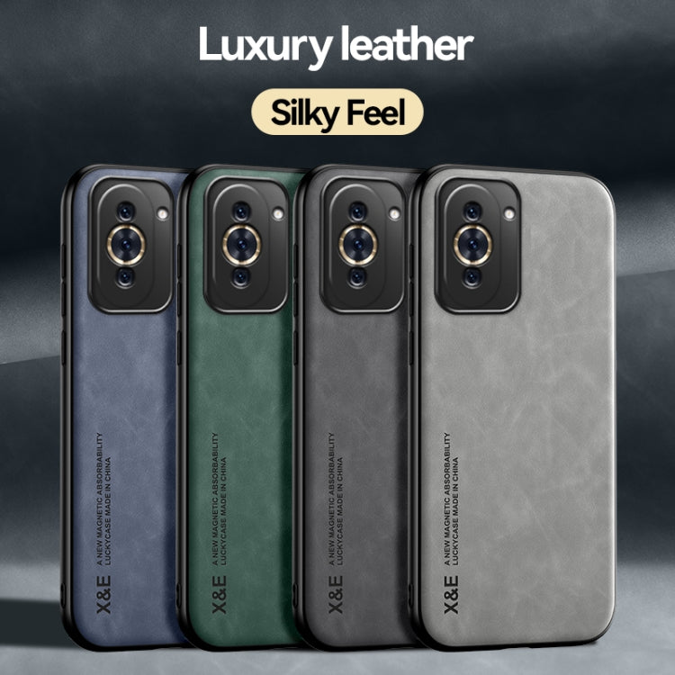 For Huawei Nova 10 Pro Skin Feel Magnetic Leather Back Phone Case