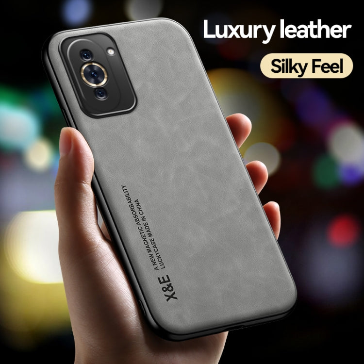 For Huawei Nova 10 Pro Skin Feel Magnetic Leather Back Phone Case