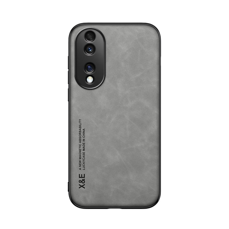 For Honor 70 Pro Skin Feel Magnetic Leather Back Phone Case