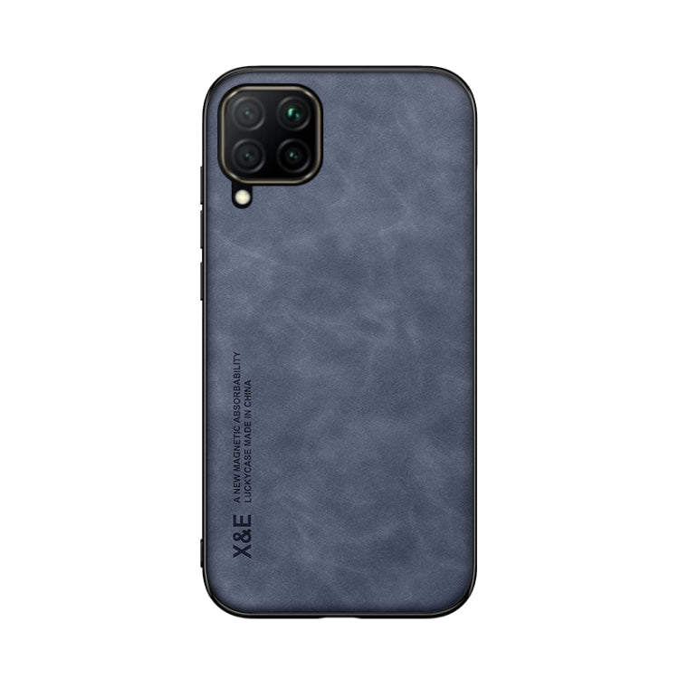 For Samsung Galaxy A22 4G Skin Feel Magnetic Leather Back Phone Case