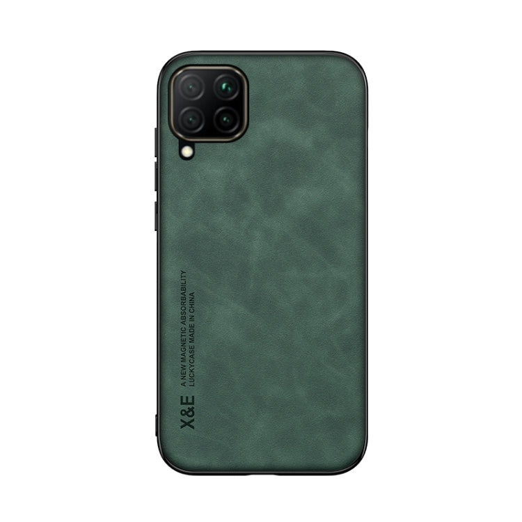 For Samsung Galaxy A22 4G Skin Feel Magnetic Leather Back Phone Case