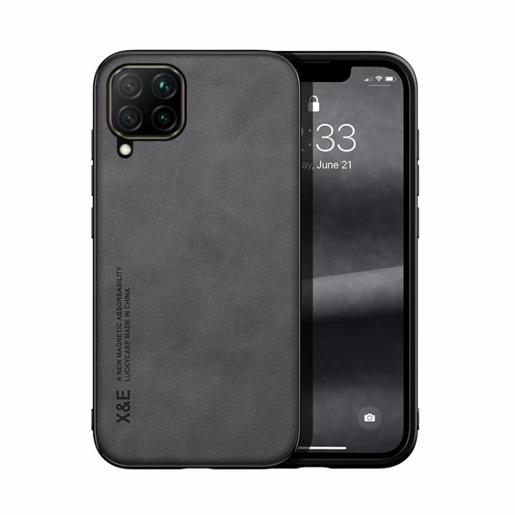 For Samsung Galaxy A22 4G Skin Feel Magnetic Leather Back Phone Case
