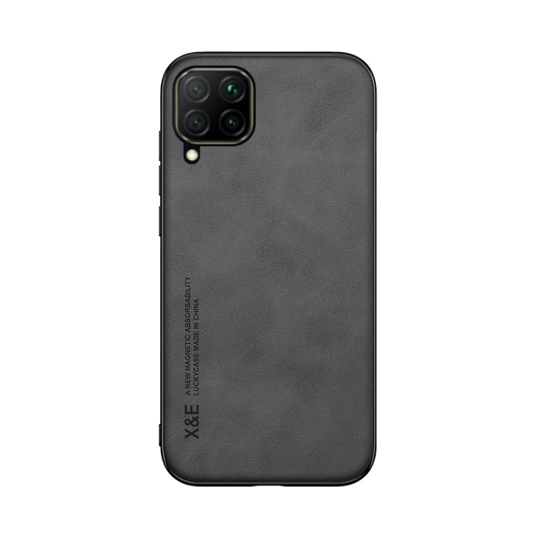 For Samsung Galaxy A22 4G Skin Feel Magnetic Leather Back Phone Case