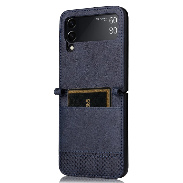 For Samsung Galaxy Z Filp4 5G Vintage Texture Folding Leather Phone Case
