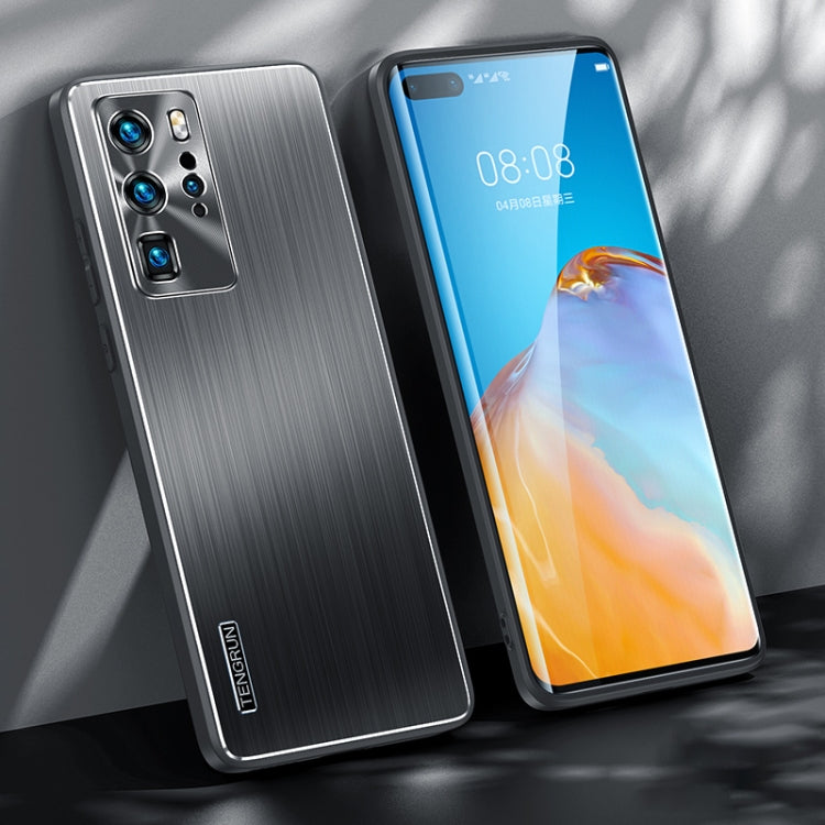 For Huawei P40 Pro Brushed Texture Shockproof Phone Case