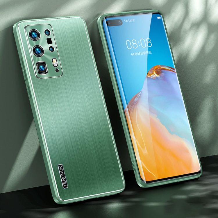 For Huawei P40 Pro+ Brushed Texture Shockproof Phone Case