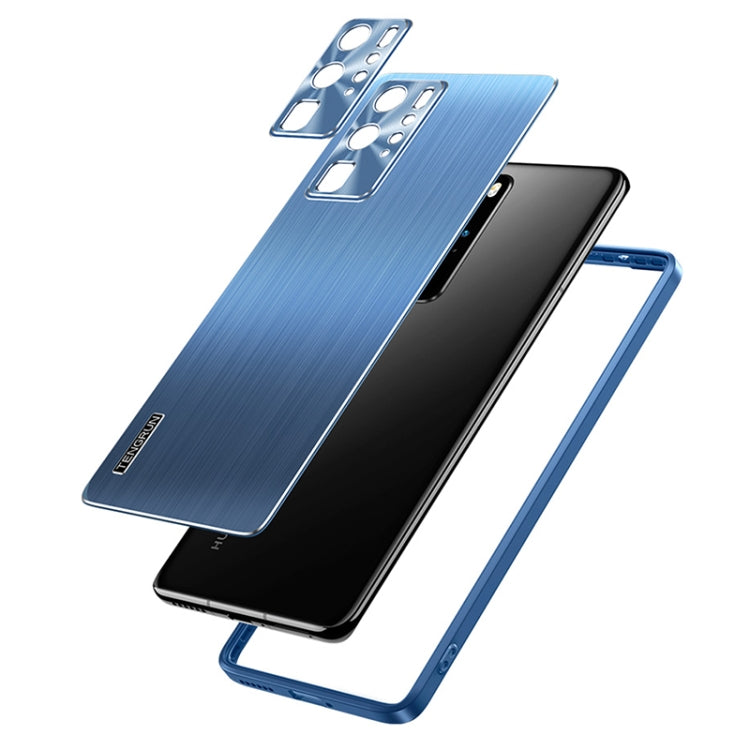 For Huawei P40 Pro+ Brushed Texture Shockproof Phone Case
