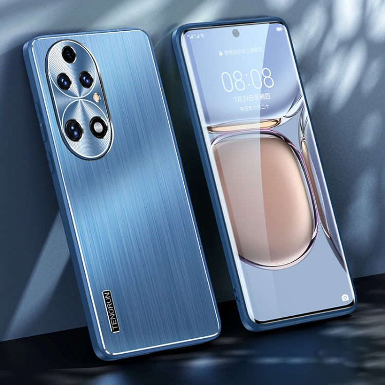 For Huawei P50 Brushed Texture Shockproof Phone Case