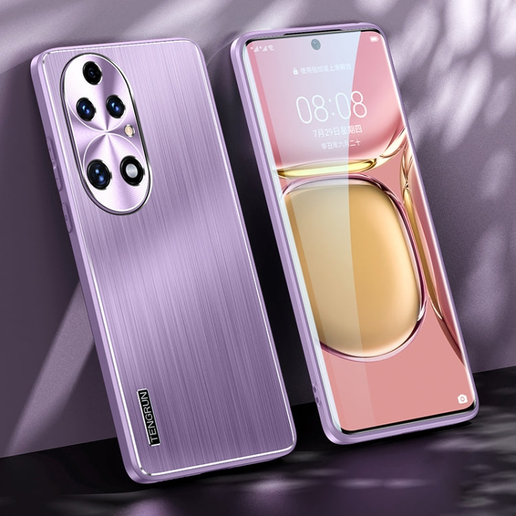 For Huawei P50 Brushed Texture Shockproof Phone Case
