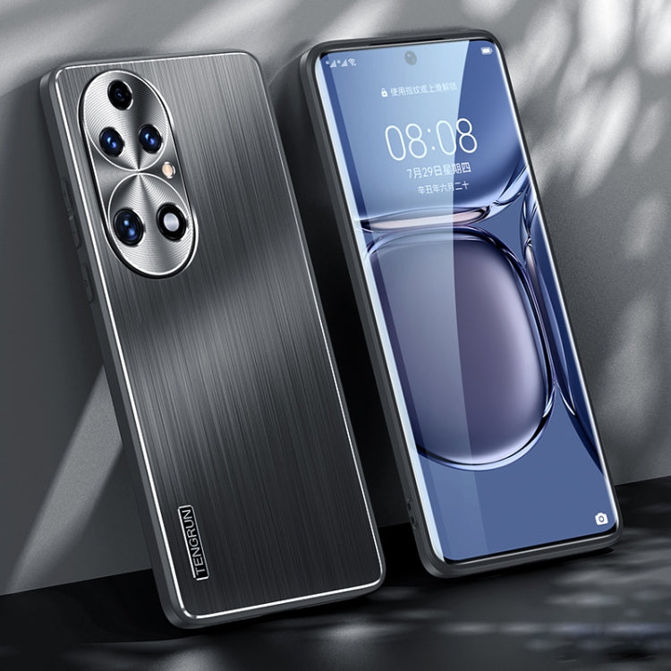 For Huawei P50 Brushed Texture Shockproof Phone Case