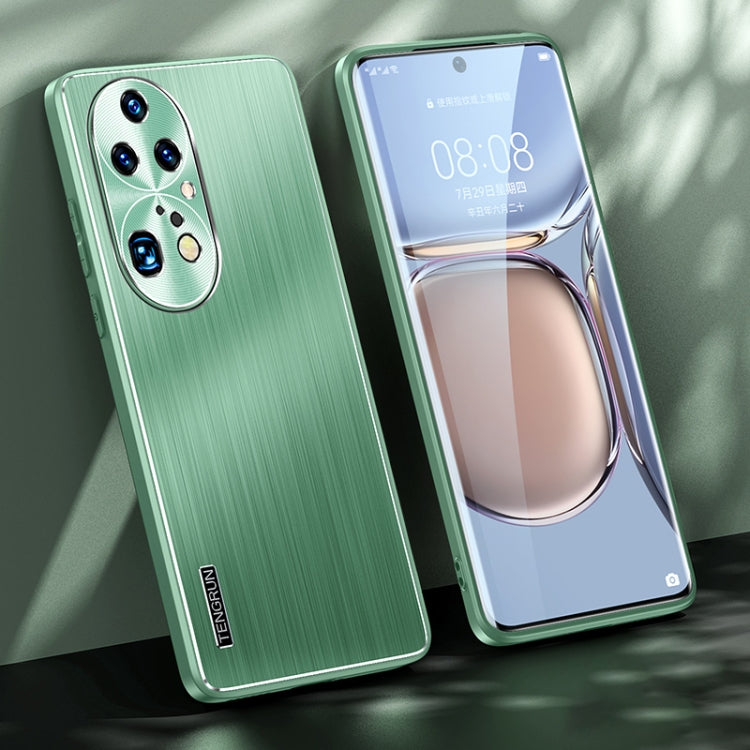 For Huawei P50 Pro Brushed Texture Shockproof Phone Case