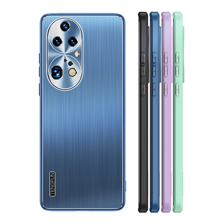 For Huawei P50 Pro Brushed Texture Shockproof Phone Case