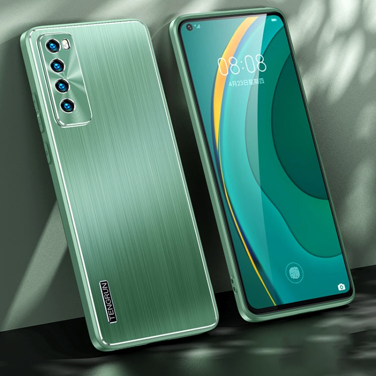For Huawei nova 7 5G Brushed Texture Shockproof Phone Case