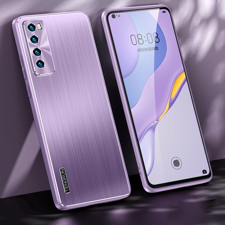 For Huawei nova 7 5G Brushed Texture Shockproof Phone Case