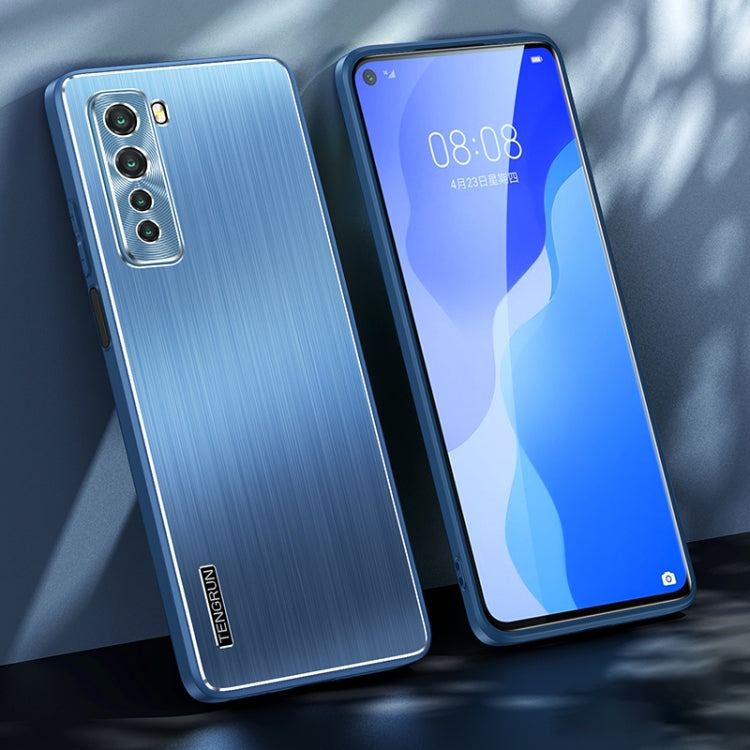 For Huawei nova 7 SE Brushed Texture Shockproof Phone Case