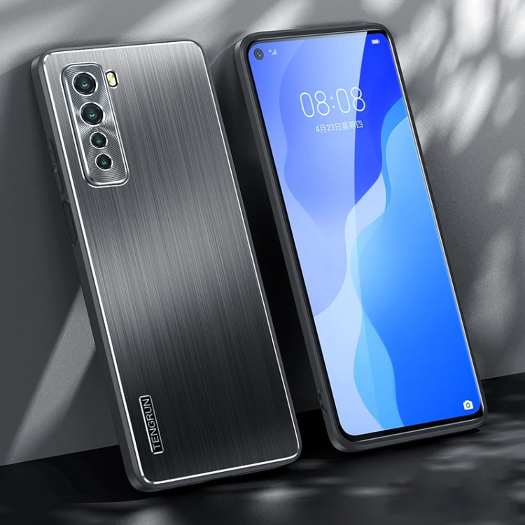 For Huawei nova 7 SE Brushed Texture Shockproof Phone Case
