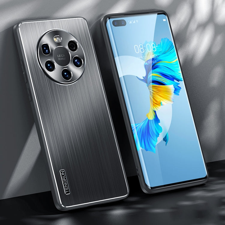 For Huawei Mate 40 Pro+ Brushed Texture Shockproof Phone Case