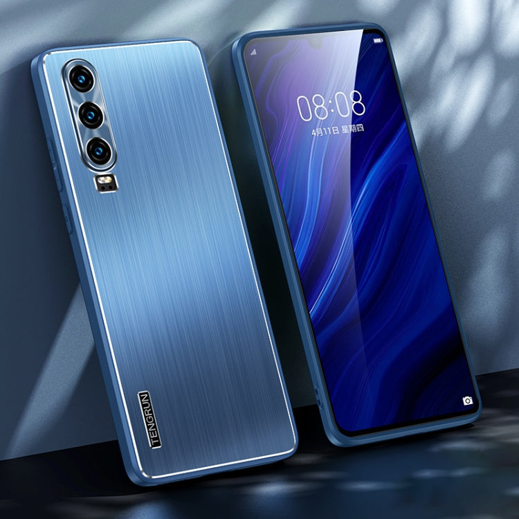 For Huawei P30 Brushed Texture Shockproof Phone Case