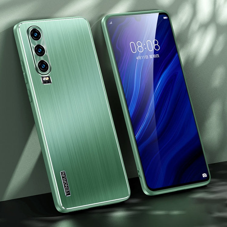 For Huawei P30 Brushed Texture Shockproof Phone Case