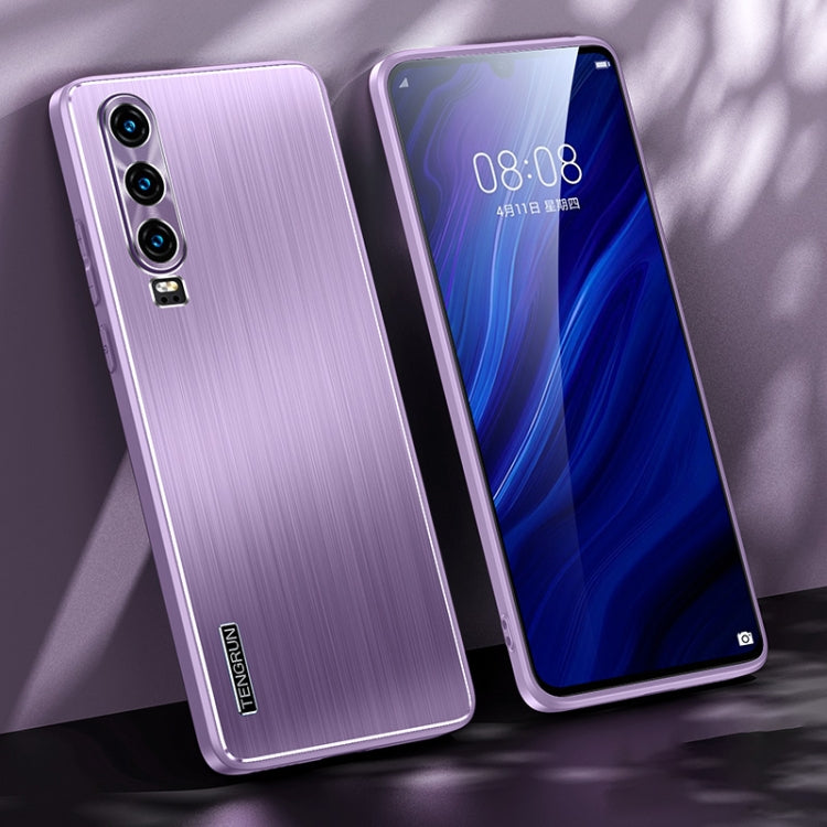 For Huawei P30 Brushed Texture Shockproof Phone Case