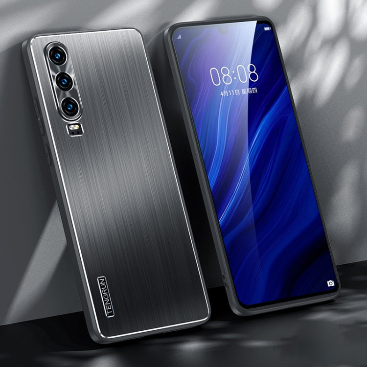 For Huawei P30 Brushed Texture Shockproof Phone Case