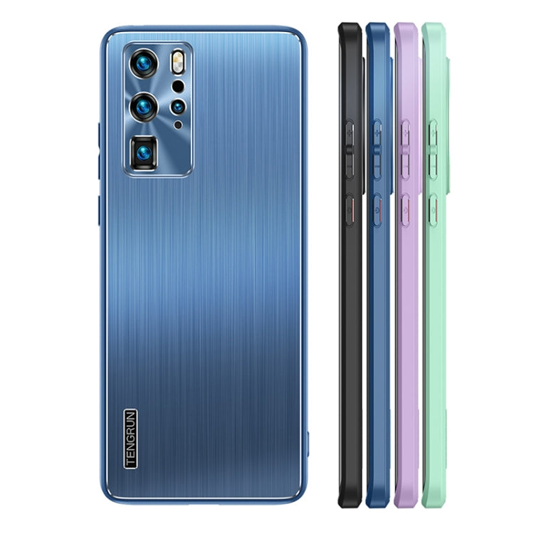 For Huawei P30 Brushed Texture Shockproof Phone Case