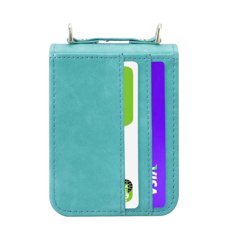 For Samsung Galaxy Z Filp4 5G Lanyard Folding Leather Phone Case
