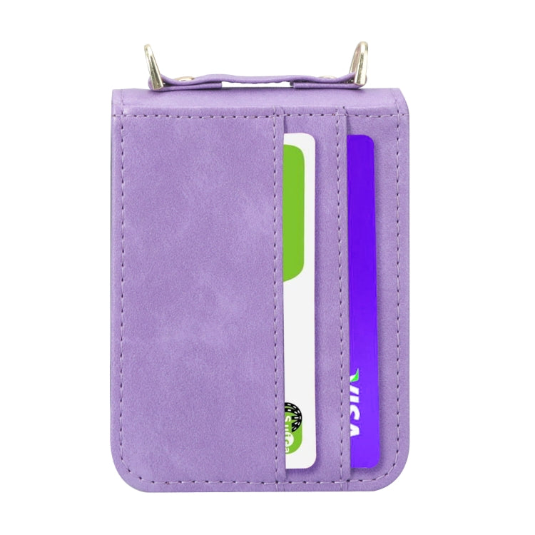 For Samsung Galaxy Z Filp4 5G Lanyard Folding Leather Phone Case