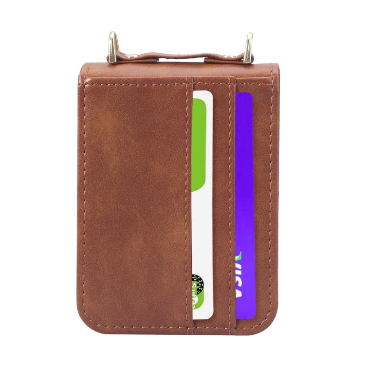 For Samsung Galaxy Z Filp4 5G Lanyard Folding Leather Phone Case