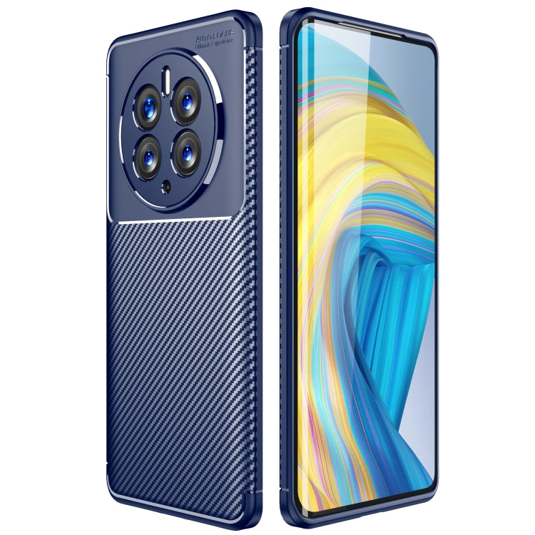 For Huawei Mate 50 Pro Carbon Fiber Texture Shockproof TPU Phone Case