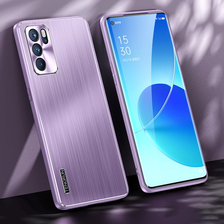 For OPPO Reno6 Pro 5G Brushed Texture Shockproof Phone Case