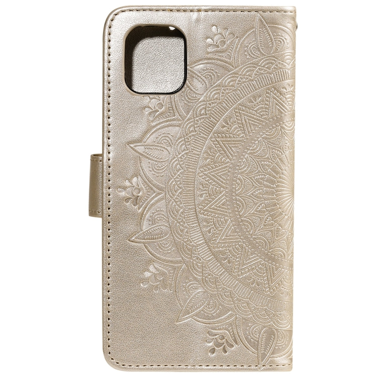 For iPhone 14 Pro Totem Flower Embossed Leather Case