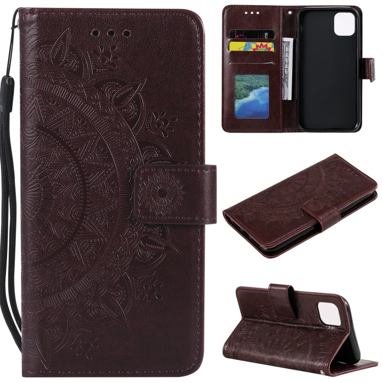 For iPhone 14 Pro Totem Flower Embossed Leather Case